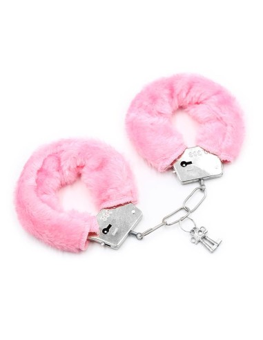 Esposas de Metal para Munecas con Pelo Rosa