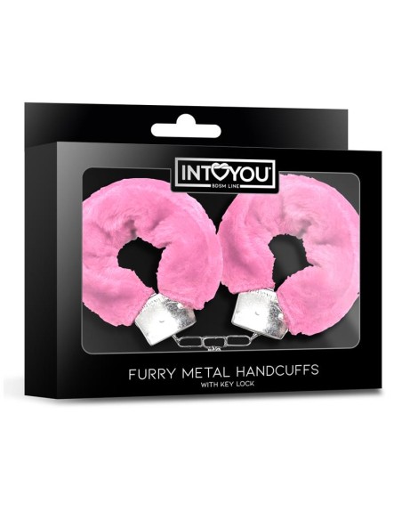 Esposas de Metal para Munecas con Pelo Rosa