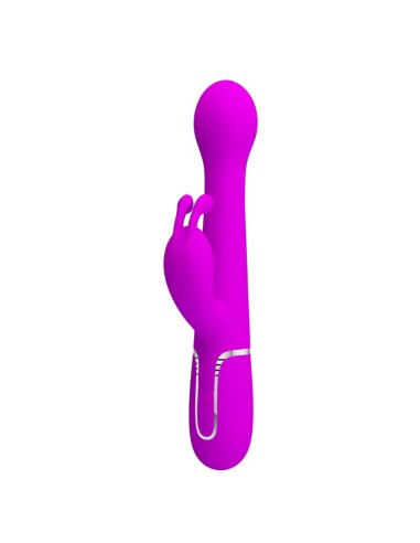 Vibrador con Thrusting y Bolas Rotatorias Dejon Rosa