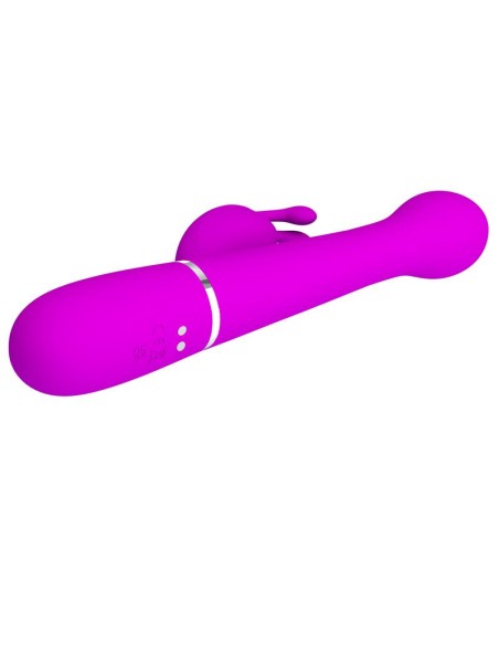 Vibrador con Thrusting y Bolas Rotatorias Dejon Rosa Vibrador con Thrusting y Bolas Rotatorias Dejon Rosa