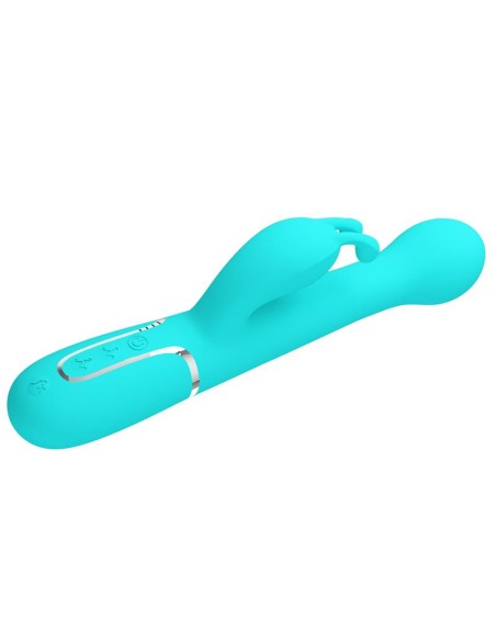 Vibrador con Thrusting y Bolas Rotatorias Dejon Azul Vibrador con Thrusting y Bolas Rotatorias Dejon Azul