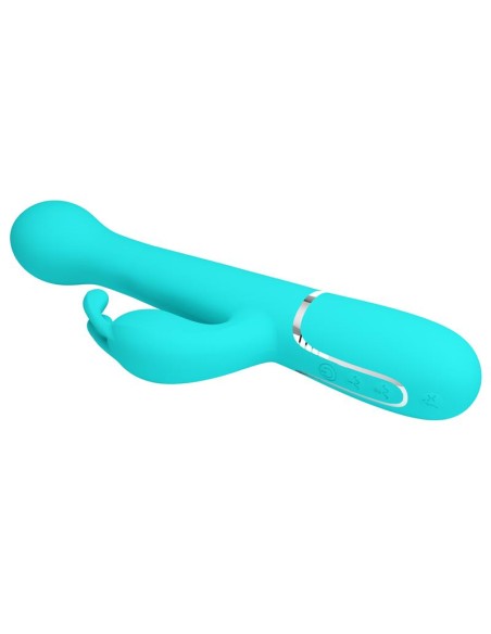 Vibrador con Thrusting y Bolas Rotatorias Dejon Azul Vibrador con Thrusting y Bolas Rotatorias Dejon Azul