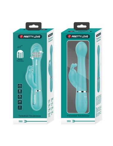 Vibrador con Thrusting y Bolas Rotatorias Dejon Azul