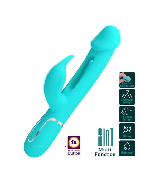 Vibrador con Lengua Kampas Verde