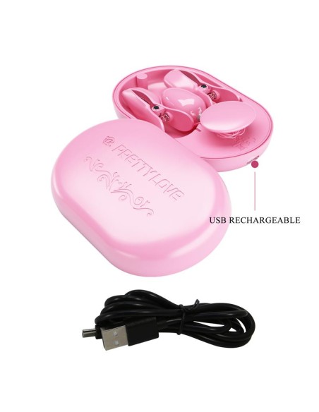 Surprise Box Huevo Vibrador y Pinzas para Pezones con Electro Estimulacion Rosa Surprise Box Huevo Vibrador y Pinzas para Pezones con Electro Estimulacion Rosa
