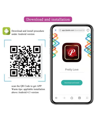 Hector Vibrador con Electroshock y App Rosa