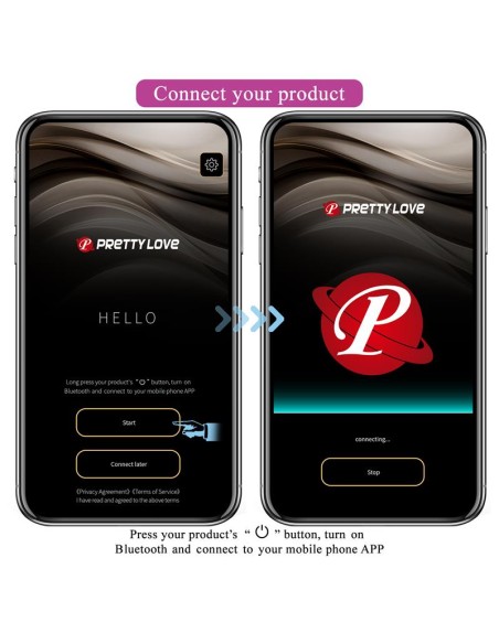 Hector Vibrador con Electroshock y App Rosa Hector Vibrador con Electroshock y App Rosa