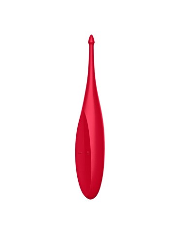 Twirling Fun Varita Vibradora Silicona USB Rojo|A Placer
