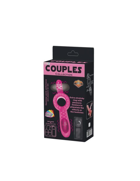 Anillo Vibrador Doble Couple Collection Rosa Anillo Vibrador Doble Couple Collection Rosa