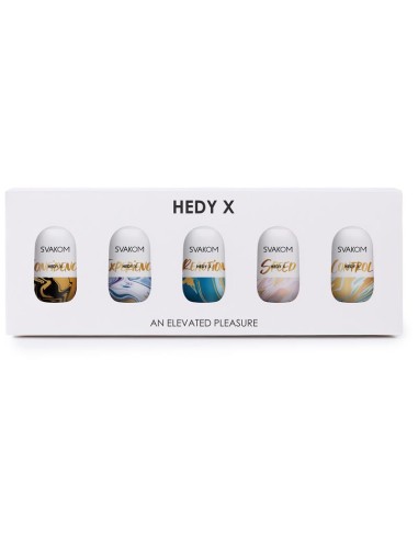 Hedy X Mix Textures Huevo Masturbador Pack de 5|A Placer