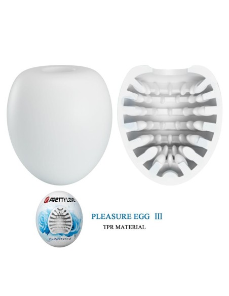 Huevo Masturbador Pleasure Egg III Blanco Huevo Masturbador Pleasure Egg III Blanco