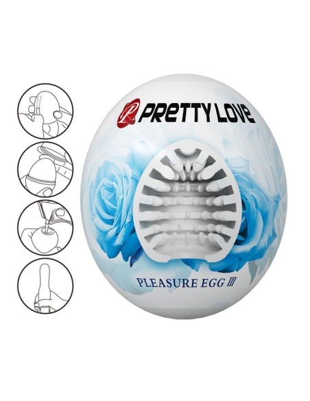 Huevo Masturbador Pleasure Egg III Blanco Huevo Masturbador Pleasure Egg III Blanco