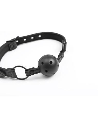 Mordaza Ajustable de Bola Traspirable Cuero Vegano
