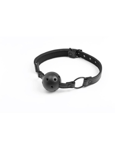 Mordaza Ajustable de Bola Traspirable Cuero Vegano
