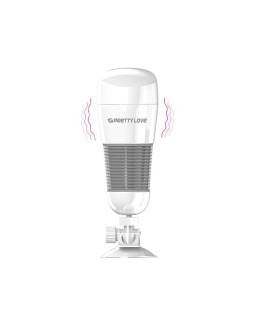 Masturbador con Vibracion Hedy Blanco Vagina 2