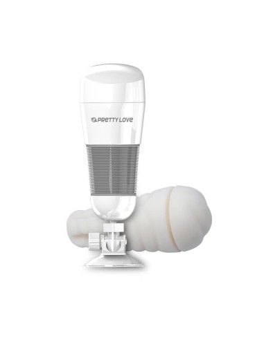 Masturbador con Vibracion Hedy Blanco Vagina