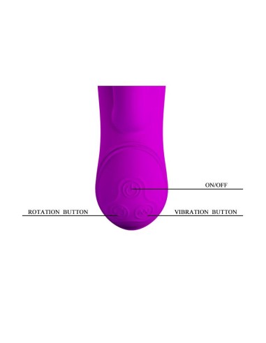 Vibrador Rotador Mystic Color Purpura
