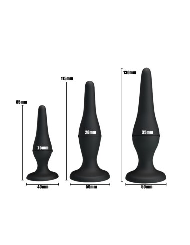 Butt Plug Set of 3 Clave 35