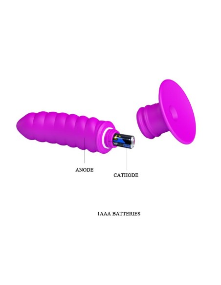 Vibrador Twist Plug Anal Purpura Vibrador Twist Plug Anal Purpura