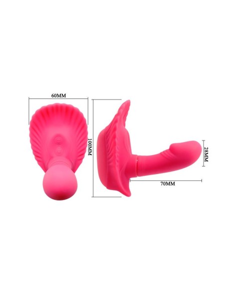 Pretty Love Vibrador a Control Remoto Fancy Clamshell Color Rosa
