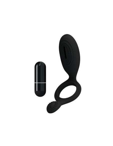Pretty Love Anillo Vibrador Ethel Color Negro