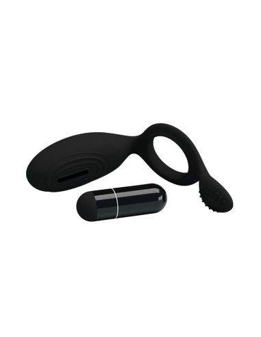 Pretty Love Anillo Vibrador Ethel Color Negro