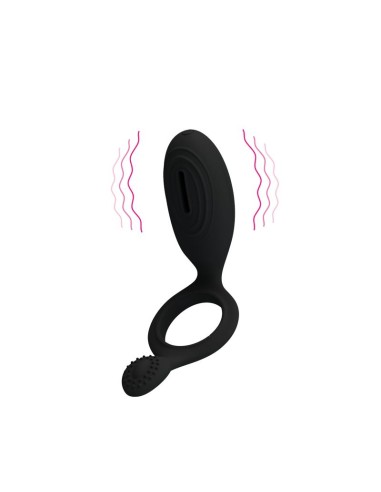 Pretty Love Anillo Vibrador Ethel Color Negro