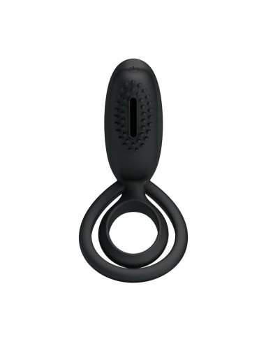 Pretty Love Anillo Vibrador Esther Color Negro