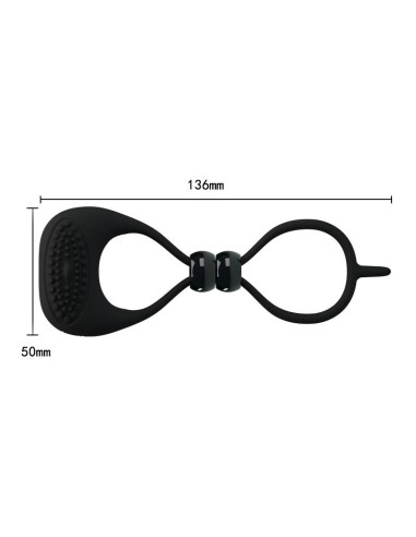 Pretty Love Anillo Vibrador Locker Color Negro