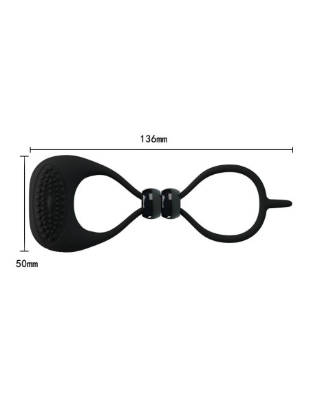 Pretty Love Anillo Vibrador Locker Color Negro Pretty Love Anillo Vibrador Locker Color Negro