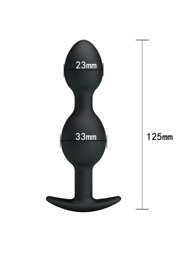 Pretty Love Plug Anal Pesado Color Negro