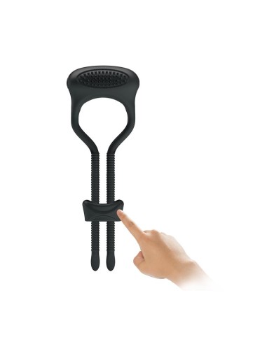 Pretty Love Anillo Vibrador Curitis Color Negro