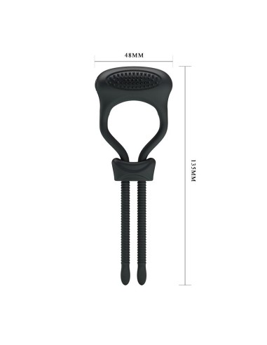 Pretty Love Anillo Vibrador Curitis Color Negro