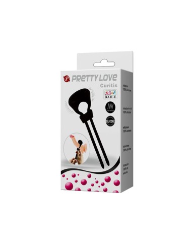 Pretty Love Anillo Vibrador Curitis Color Negro