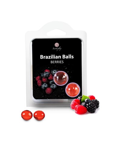 Secret Play Set 2 Brazilian Balls Aroma Frutas del Bosque|A Placer