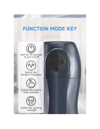 Tronik 20 Masturbador con Succion y Vibracion USB