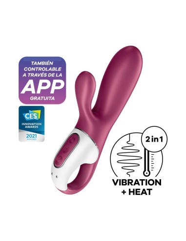 Hot Bunny Vibrador con Conejito Efecto Calor APP Satisfyer Connect|A Placer