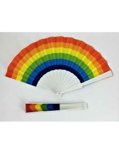 Abanico Plástico Bandera LGBT+|A Placer