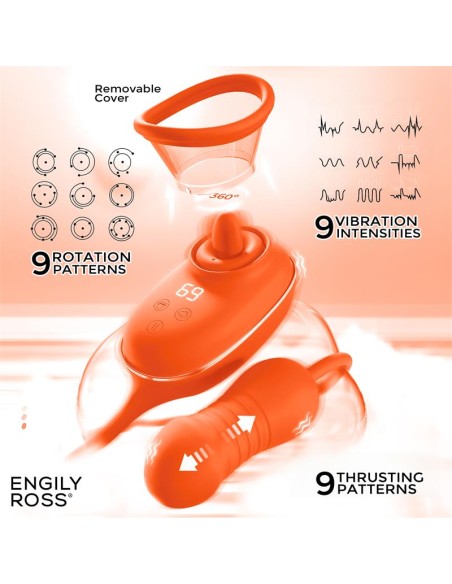 Lizer Pro Estimulador con Lengua Oscilante Bomba de Vacio y Huevo con Up and Down