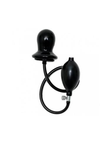 Plug Inflable Negro Látex|A Placer