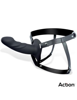 Arnes Strap on con Dildo Hueco Silicona Premium Talla L Negro 2