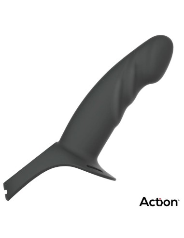 Arnes Strap On con Dildo Hueco Silicona Premium Talla S Negro