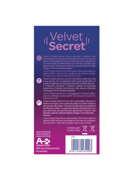 Mini Vibrador Velvet Secret 5 Funciones Mini Vibrador Velvet Secret 5 Funciones