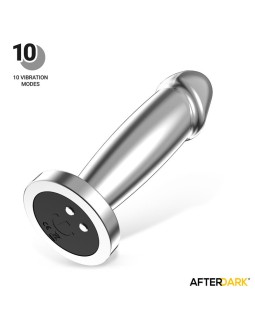 Sarmy Plug Anal Cromado con Vibracion USB Magnetico Talla S 2