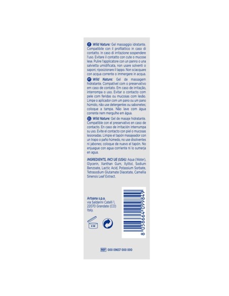 Gel de Masaje Wild Nature 200 ml Gel de Masaje Wild Nature 200 ml
