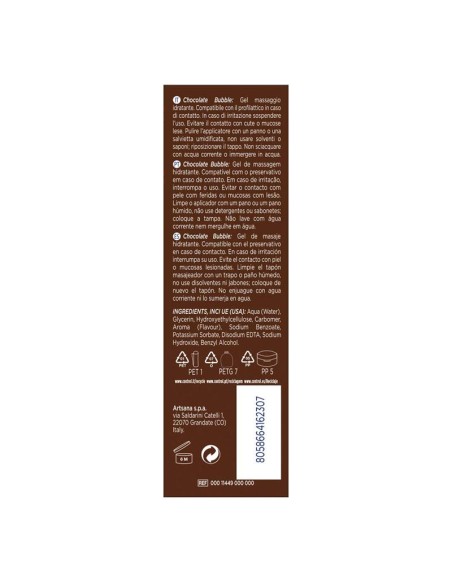Gel de Masaje Bubble Chocolate 200 ml Gel de Masaje Bubble Chocolate 200 ml