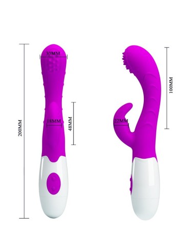 Vibrador Arthur con Movimiento Finger Purpura