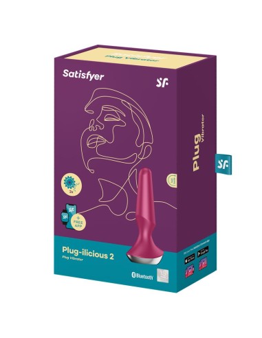 Plug ilicious 2 Plug Anal con Vibracion con Satisfyer Connect App Berry
