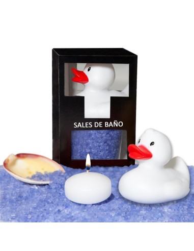 Set Sales Baño Aroma Lavanda Pato, Vela y Concha 150gr|A Placer