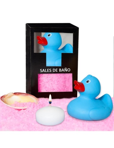 Set Sales Baño Aroma Rosas Pato, Vela y Concha 150 gr|A Placer